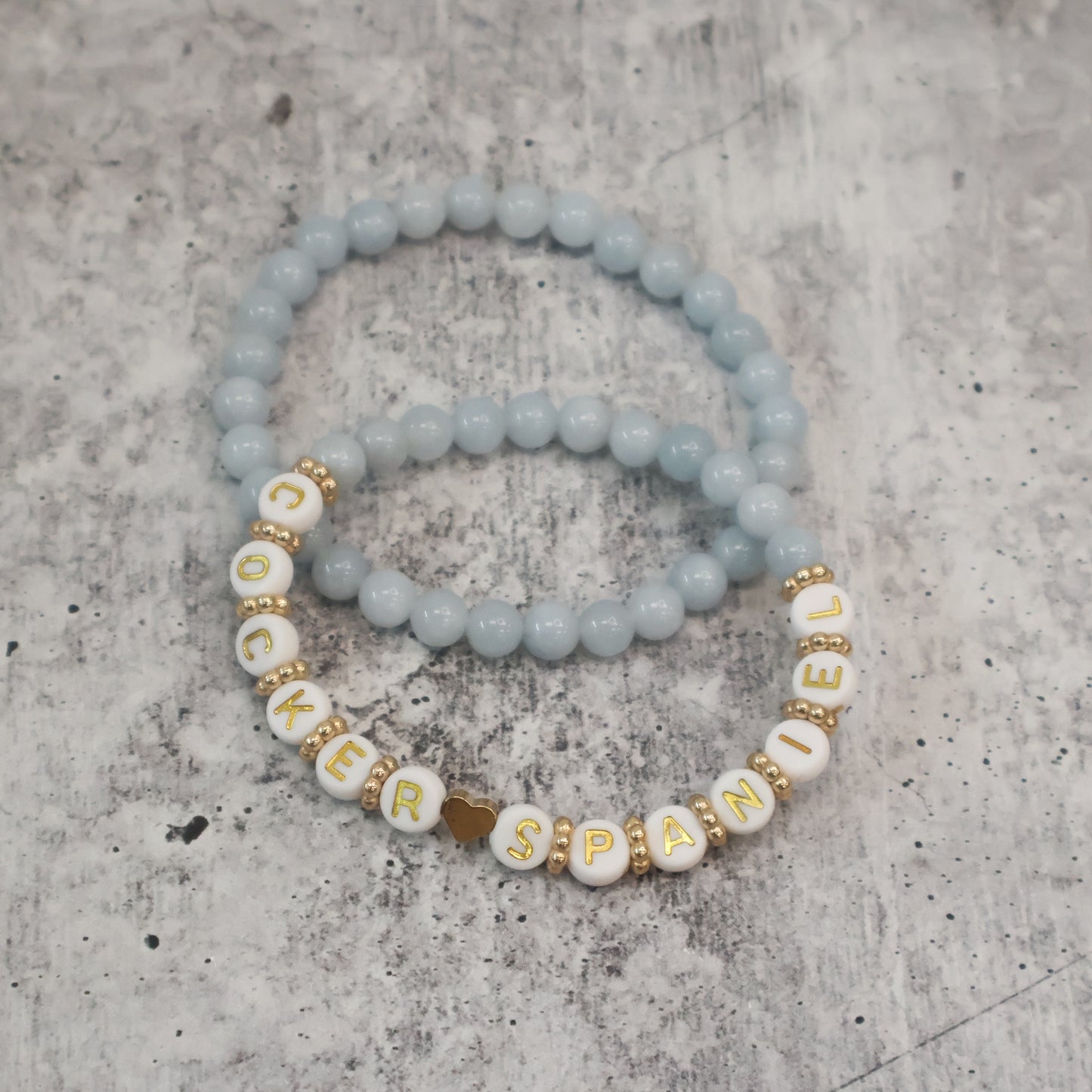 Blue Dog Breed Beaded Bracelets