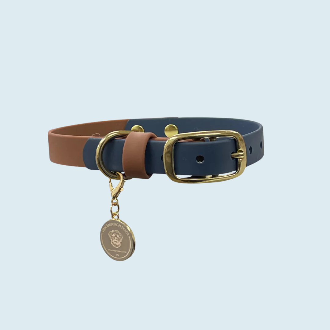 Blue Henley Collar - Van Emburgh Dogs