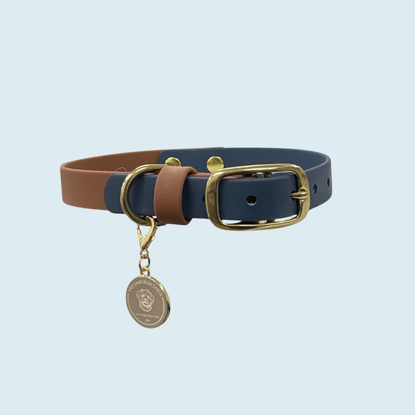 Blue Henley Collar - Van Emburgh Dogs