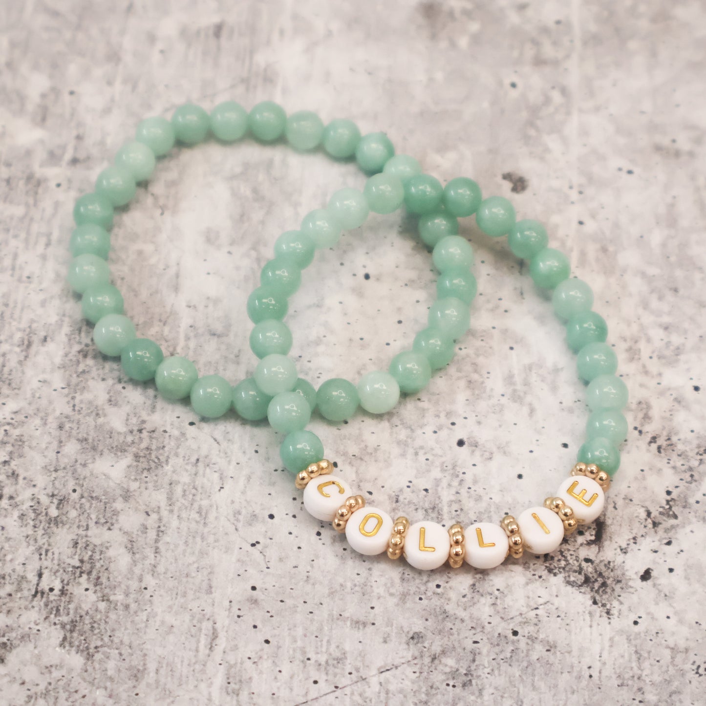 Green Dog Breed Beaded Bracelets
