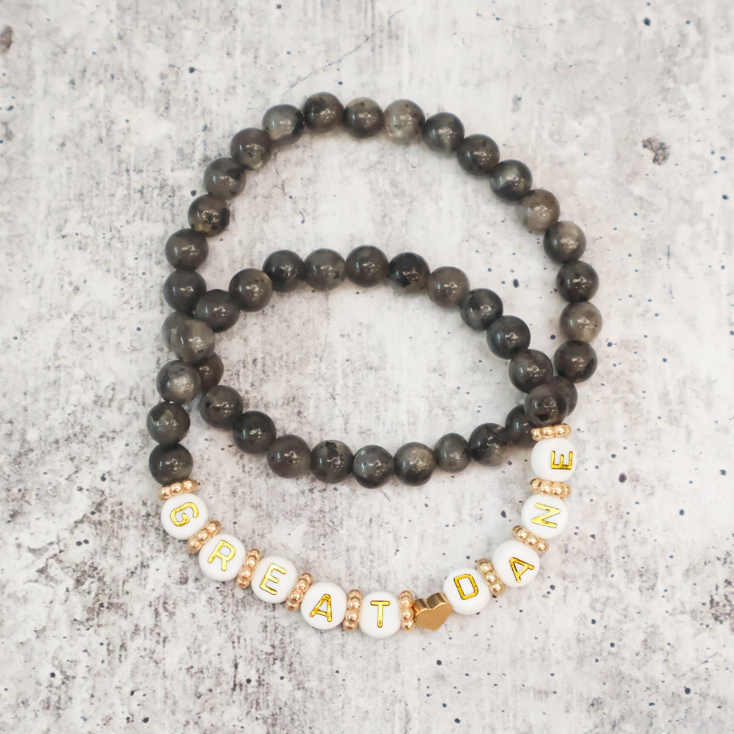 Black Dog Breed Beaded Bracelets