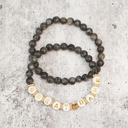 Black Dog Breed Beaded Bracelets
