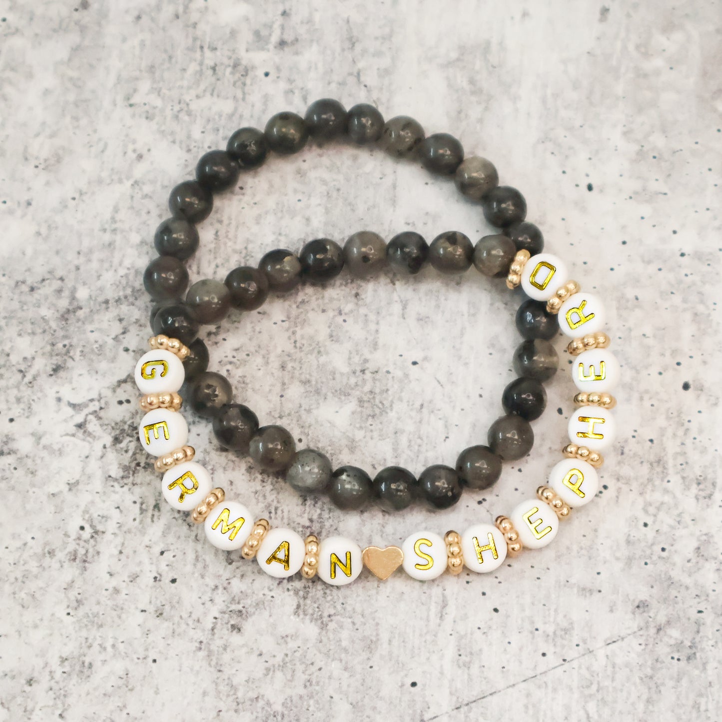 Black Dog Breed Beaded Bracelets