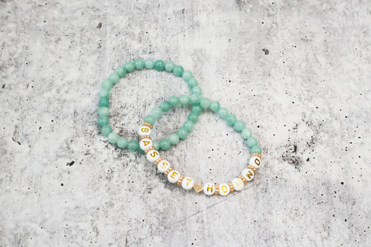 Green Dog Breed Beaded Bracelets