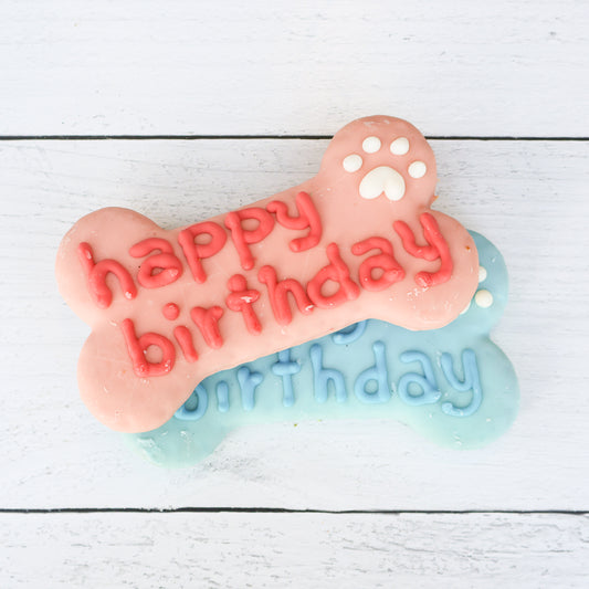 Happy Birthday Bone Cookies