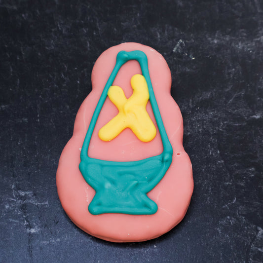 Lava Lamp 90's Decorated Cookie