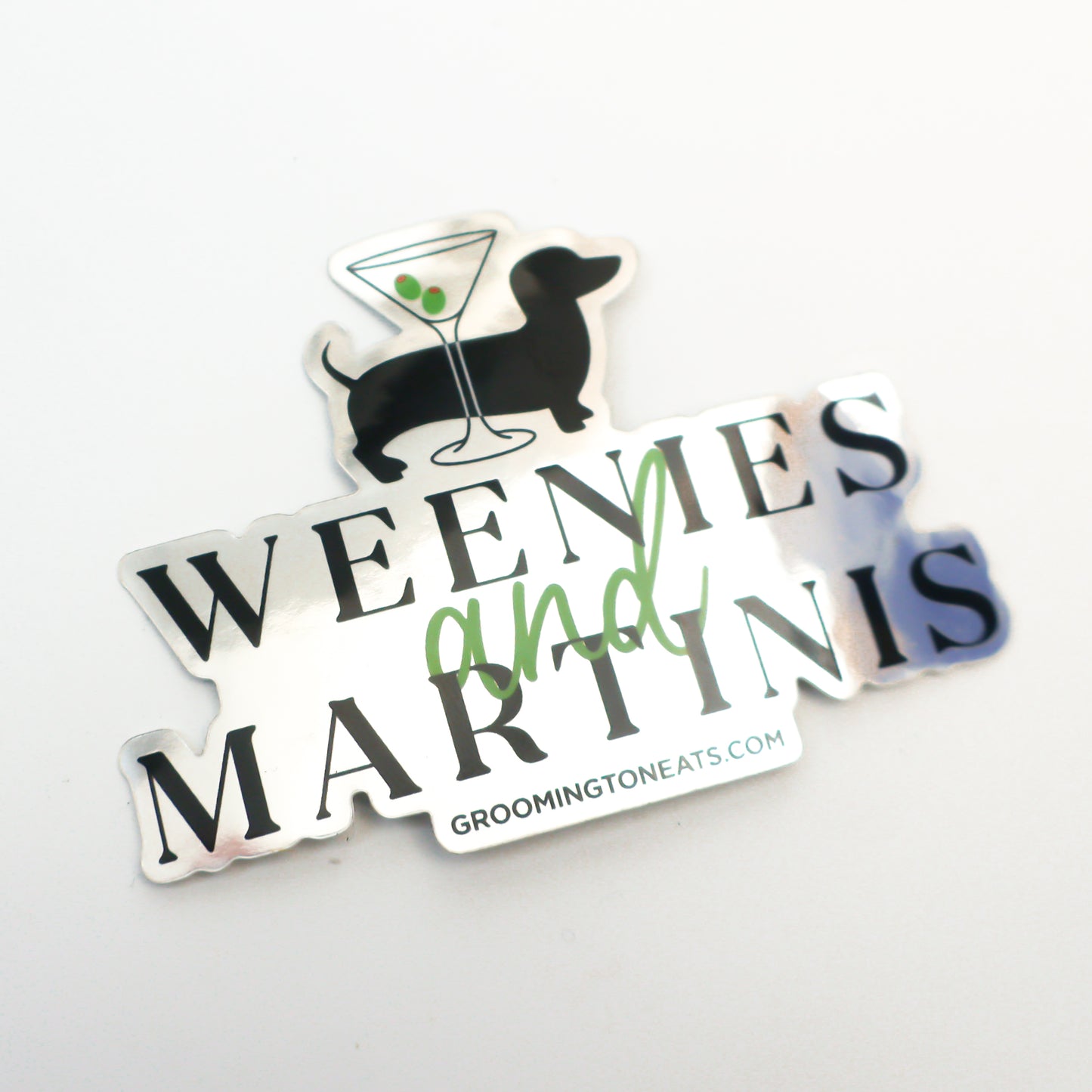 Weenies and Martinis Sticker