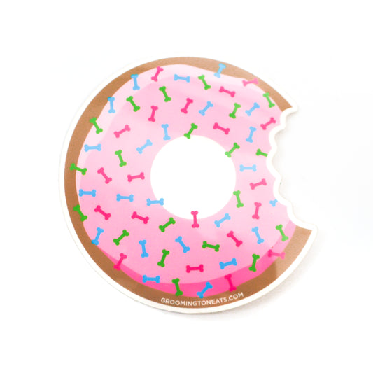 Eats Donut Sticker