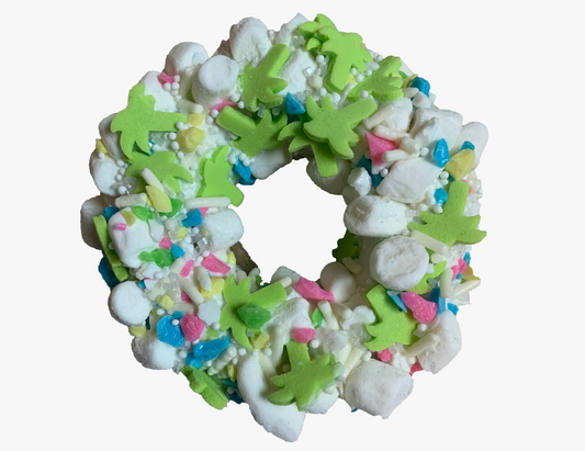 Summer Tropical Tutti Frutti Donut Dog Treat
