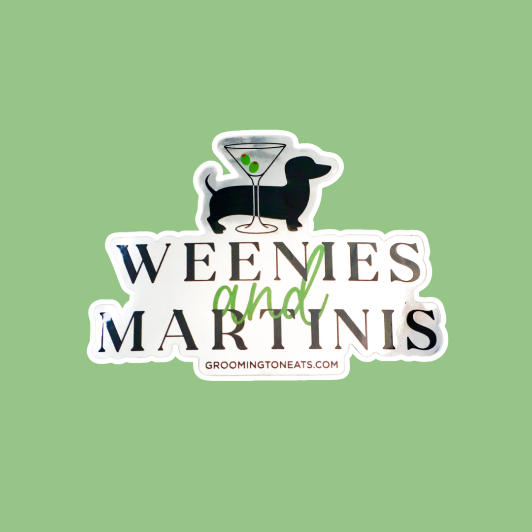 Weenies and Martinis Sticker